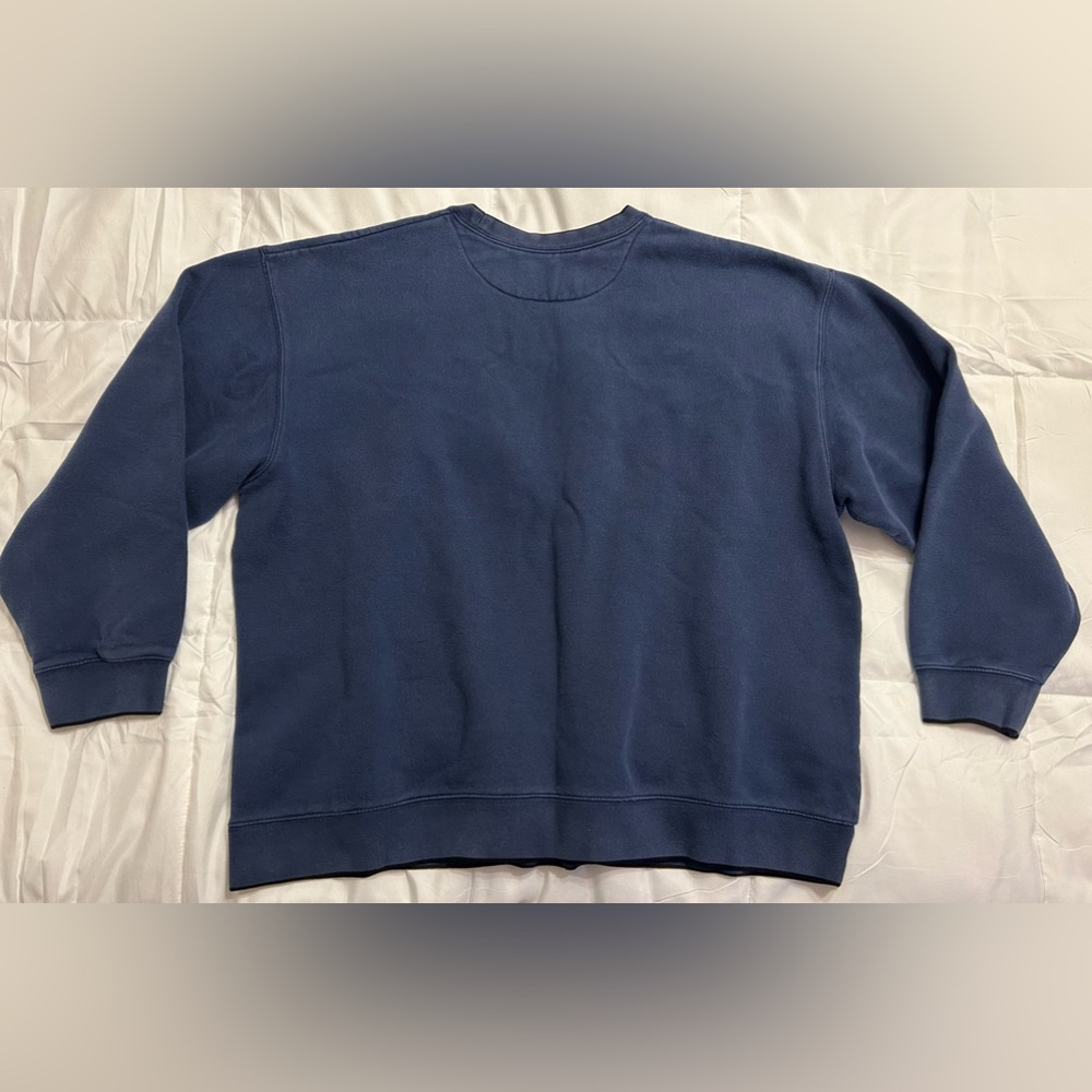 Vintage Croft & Barrow Embroidered Bald Eagle Americana Flag Crewneck Sweatshirt - Picture 7 of 7
